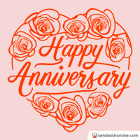 Happy Anniversary Wedding GIF by sendwishonline.com