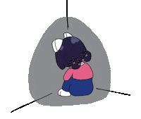 jeyi_ch cat sad kawaii sigh Sticker
