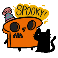 Cat Halloween Sticker
