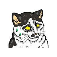 Tired Maru Sticker