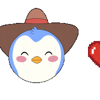 Heart Love Sticker by Pudgy Penguins