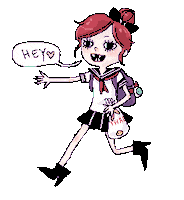 vampirehighschool happy anime hello halloween Sticker