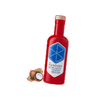 Bourbon Whiskey Red Bottle Sticker by JJs Manöverschluck