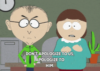 apologize mr. mackey GIF by South Park 