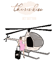 Travel Helicopter Sticker by The Sis Kiss