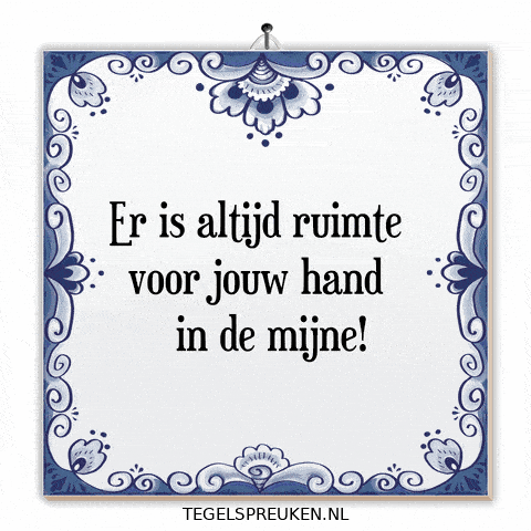 Hand In Hand Nl GIF by Tegelspreuken.nl