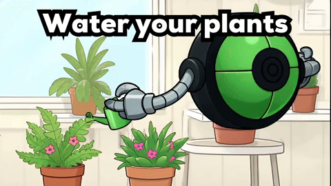 CutiApp green plant infinity io GIF