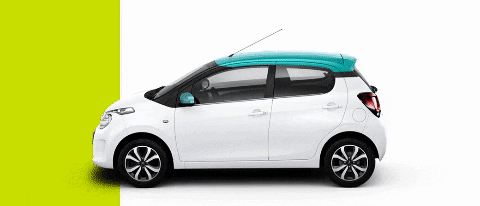 MatteblackIt giphygifmaker carro teto adesivo GIF