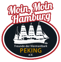 Hamburg Tallship Sticker by Freunde der Viermastbark PEKING