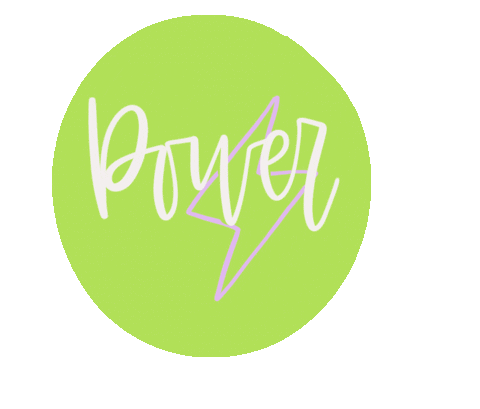 powerbycamila giphyupload power lightning ejercicio Sticker