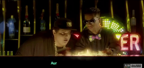 aib every bollywood party song GIF by bypriyashah