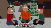 snow talking GIF by South Park 