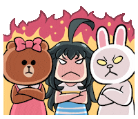 Angry Fire Sticker by Jin