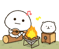 Happy Fire Sticker
