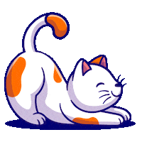 Cat Dog Sticker by Fosferpet