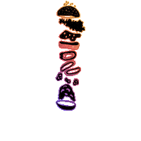 Burger Eating Sticker