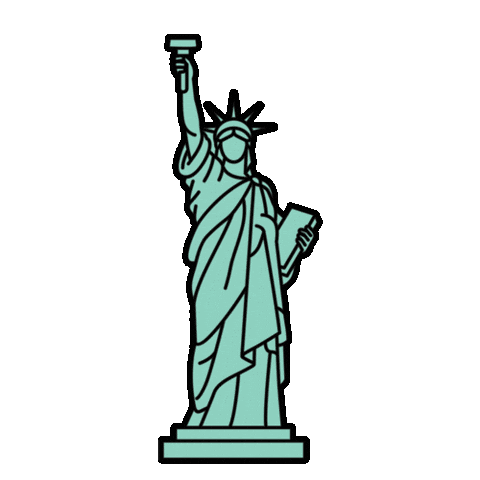 Statue Of Liberty Sticker by FIGS