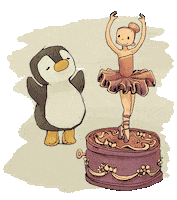 Dance Penguin Sticker by arsedition