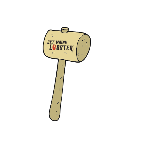 Crack Open Lobster Claw Sticker by Get Maine Lobster