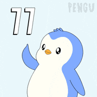 Penguin Pointing GIF by Pudgy Penguins