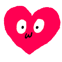In Love Heart Sticker by Paola Hibiki