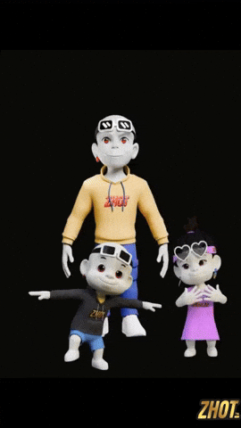 Digital Art Blanco GIF by Zhot