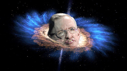 Stephen Hawking Space GIF by Jess Mac