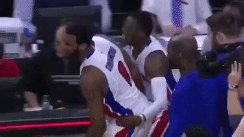 detroit pistons basketball GIF by NBA