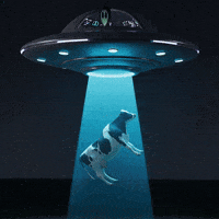 Flying Saucer Ufo GIF by Lonely Aliens