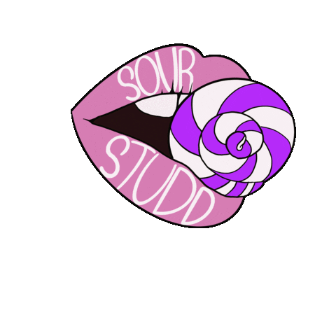 Sourstudd giphyupload logo pink purple Sticker
