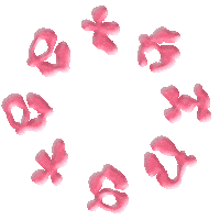 Pink Teething Sticker by [PIAS]