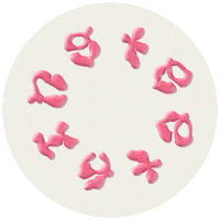 Pink Teething Sticker by [PIAS]