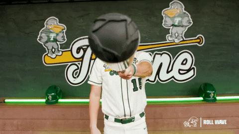 College Baseball Trevor GIF by GreenWave