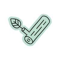 Wood Leaf Sticker by Graveto