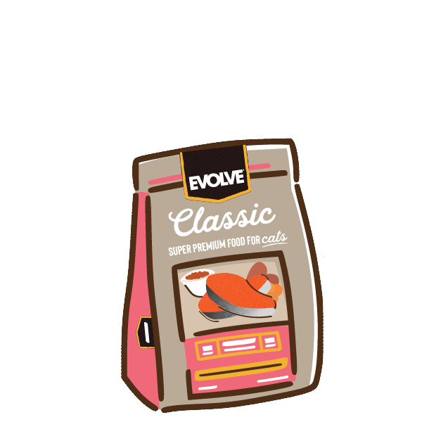 Cats Evolve Sticker by Sunshine Mills