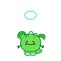 Happy Thank U Sticker by DINOSALLY