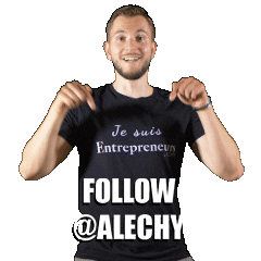 Follow Alechy Sticker by Alec Henry
