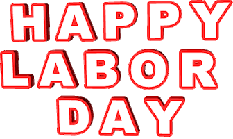 Happy Labor Day Sticker by GIPHY Text