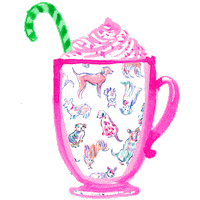 Hot Chocolate Tea Sticker by Lilly Pulitzer