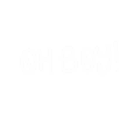 Oh Boy Sticker