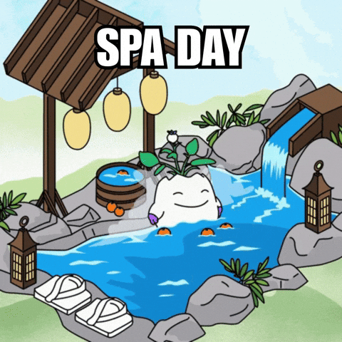 Relaxing Hot Tub GIF by Magic Eden