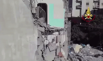 Apartment Building Collapses Near Naples