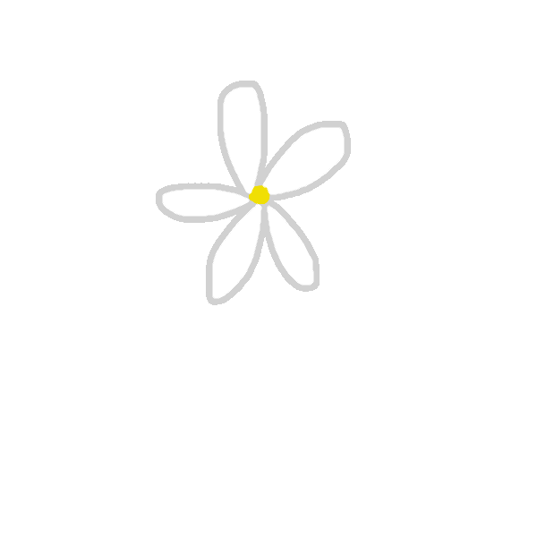 lulalila_art giphyupload art white flower Sticker