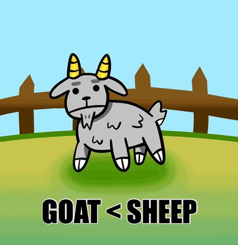 _GreenSpleen_ giphygifmaker animals goat sheep GIF