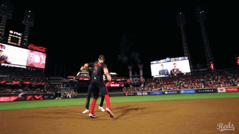 Celebration Baseball GIF by Cincinnati Reds