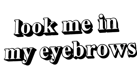 eyebrows joking Sticker by AnimatedText