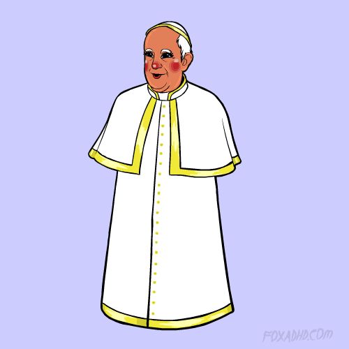 pope francis lol GIF by Animation Domination High-Def
