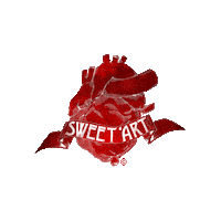 wearesweetart anatomical heart pulsing heart sweetart sweet art Sticker