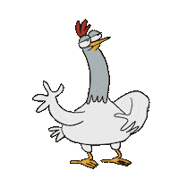 Chicken Ytram Sticker by Hombre_McSteez