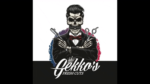 gekkos giphygifmaker hair skull fresh GIF